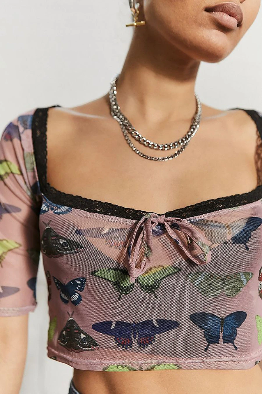 New Girl Order MESH BUTTERFLY TOP Tops 2 New Girl Order MESH BUTTERFLY TOP Tops