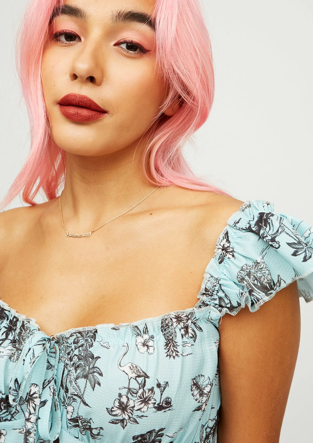 New Girl Order Hello Hawaii Mini Dress 3 New Girl Order Hello Hawaii Mini Dress