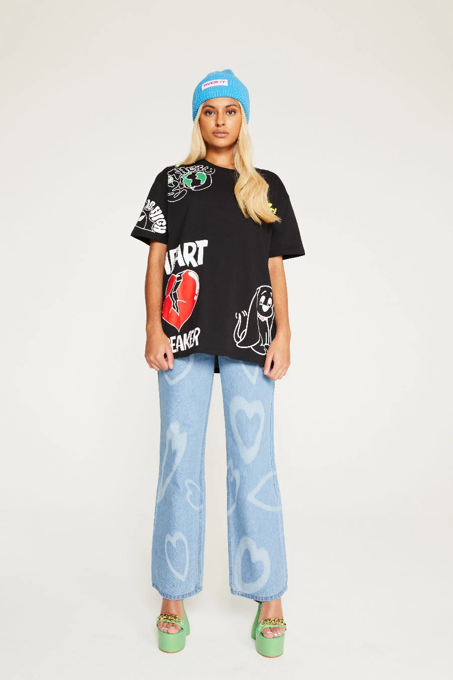 New Girl Order BLACK MULTI T-SHIRT Tops 1 New Girl Order BLACK MULTI T-SHIRT Tops