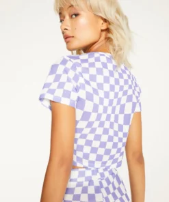 New Girl Order Tops ALL OVER PRINT WARPED POPPER PLACKET TOP 7 New Girl Order Tops ALL OVER PRINT WARPED POPPER PLACKET TOP