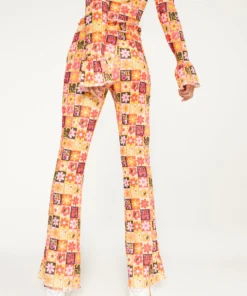 New Girl Order Tops FLOWER PRINT TROUSER