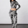 New Girl Order YIN YANG VELOUR FLARES