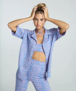 New Girl Order NEW IN TATTOO JACQUARD SHIRT