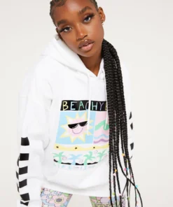 New Girl Order BEACHY BABY HOODIE Tops