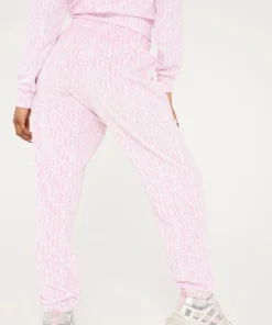 New Girl Order MONOGRAM VELOUR JOGGERS