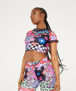 New Girl Order Tops SEE YOU SOON CROP TOP