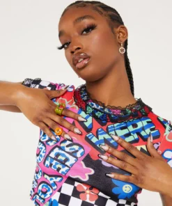 New Girl Order Tops SEE YOU SOON CROP TOP