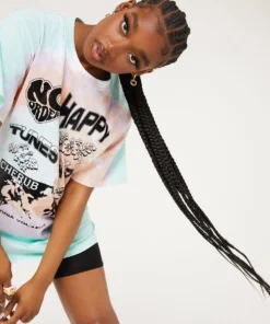 New Girl Order HAPPY DAYS TIE DYE TEE Tops