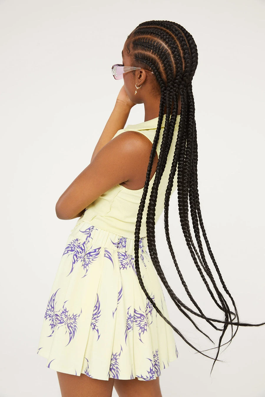 New Girl Order TATTOO BUTTERFLY PLEATED SKIRT Tops 5 New Girl Order TATTOO BUTTERFLY PLEATED SKIRT Tops