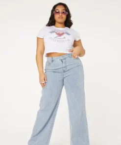 New Girl Order ANGEL DEVIL BURNOUT TOP CURVE Tops