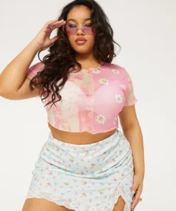 New Girl Order Tops DITSY FLORAL SKIRT CURVE 7 New Girl Order Tops DITSY FLORAL SKIRT CURVE