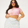 New Girl Order Tops DITSY FLORAL SKIRT CURVE