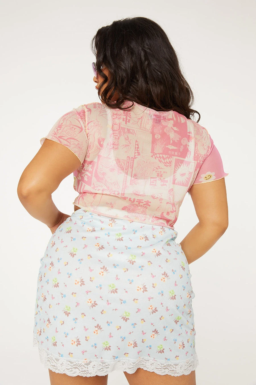 New Girl Order Tops DITSY FLORAL SKIRT CURVE 5 New Girl Order Tops DITSY FLORAL SKIRT CURVE