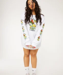 New Girl Order YOU TRIPPIN' LONG SLEEVE TEE CURVE Tops