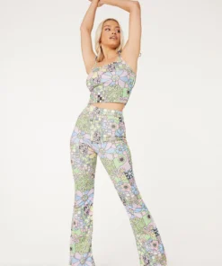 New Girl Order FLOWER POWER TIE UP STRAPPY TOP