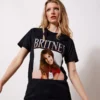 New Girl Order BRITNEY ACID WASH T SHIRT