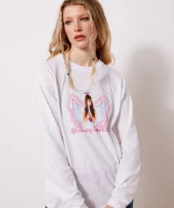 New Girl Order BRITNEY ANGEL LONG SLEEVE TOP Tops