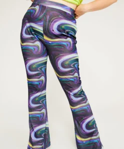 New Girl Order Tops SWIRL PRINT FLARES CURVE