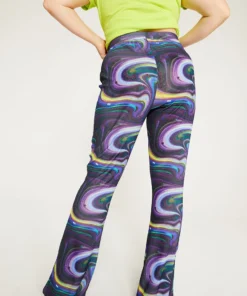 New Girl Order Tops SWIRL PRINT FLARES CURVE