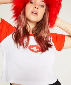 New Girl Order Tops YOURE SICK RAGLAN TEE CURVE 8 New Girl Order Tops YOURE SICK RAGLAN TEE CURVE