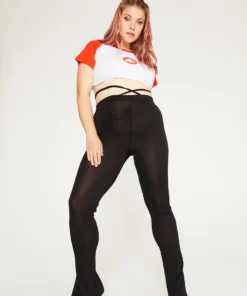 New Girl Order MESH STRAPPY FLARES CURVE Tops