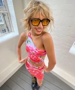 New Girl Order NEW IN ROSE ONE SHOULDER CAMI