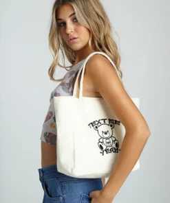 New Girl Order TOWELLING BAG WITH TEDDY EMBROIDERY