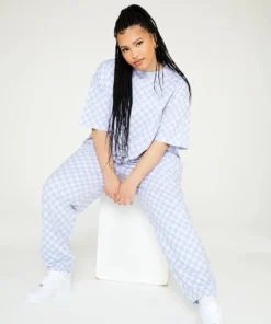 New Girl Order Checkerboard Tee Curve Tops 8 New Girl Order Checkerboard Tee Curve Tops