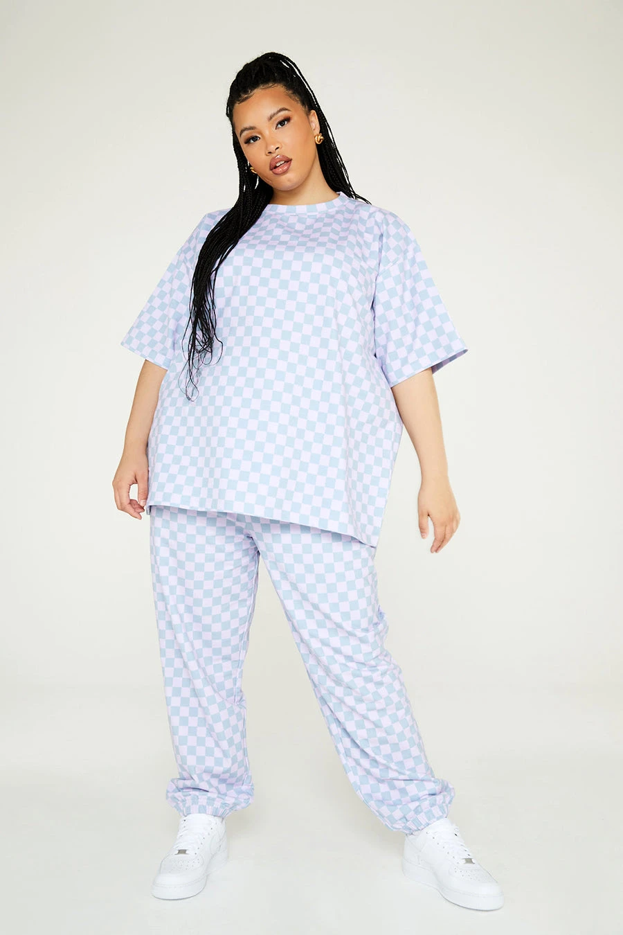 New Girl Order Checkerboard Tee Curve Tops 1 New Girl Order Checkerboard Tee Curve Tops