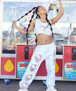 New Girl Order HELLO KITTY ANGEL TIE DYE JOGGER