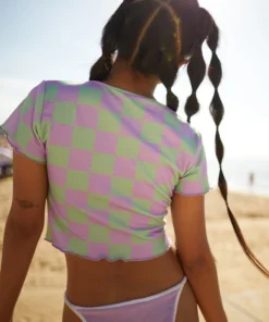 New Girl Order HELLO KITTY CHECK CARDIGAN T-shirts