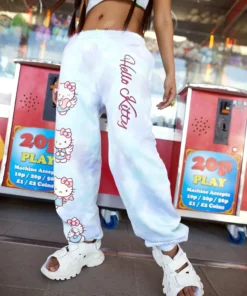 New Girl Order HELLO KITTY ANGEL TIE DYE JOGGER