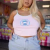 New Girl Order HELLO KITTY CUTE IS A CRIME CAMI CURVE Tops