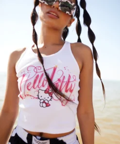 New Girl Order HELLO KITTY GRAFFITI TANK