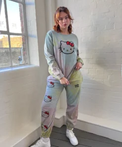 New Girl Order Hello Kitty Tie Dye Joggers