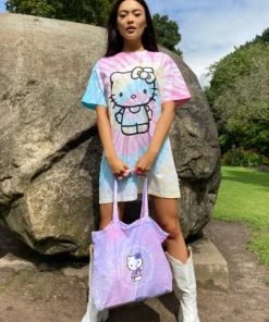 New Girl Order HELLO KITTY TIE DYE TOTE BAG 5 New Girl Order HELLO KITTY TIE DYE TOTE BAG