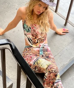 New Girl Order Y2K JUNGLE DENIM CORSET NEW IN