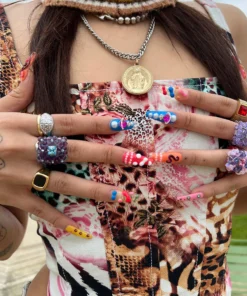 New Girl Order Y2K JUNGLE DENIM CORSET NEW IN