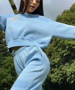 New Girl Order HELLO KITTY TIE DYE CROP SWEAT