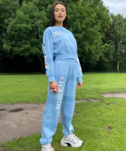 New Girl Order HELLO KITTY TIE DYE CROP SWEAT