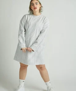 New Girl Order Tops Manifesto Repeat Sweatshirt Dress Curve