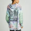 New Girl Order Tops Circle Tie Dye Hoodie