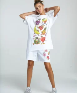 New Girl Order OVERSIZED HAPPY FRUIT SHIRT NEW IN
