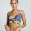 New Girl Order NEW IN CROP ANIME MESH CAMI