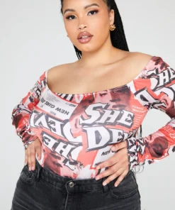 New Girl Order Tops She Devil Bodysuit Curve