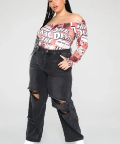 New Girl Order Tops She Devil Bodysuit Curve