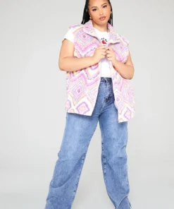 New Girl Order Sleeveless Aztec Borg Curve Tops 11 New Girl Order Sleeveless Aztec Borg Curve Tops