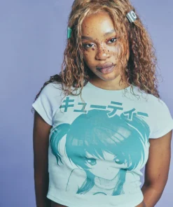 New Girl Order ANIME GIRL BABY TEE NEW IN