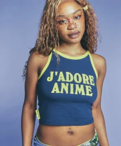 New Girl Order NEW IN J'ADORE CONTRAST BINDING VEST