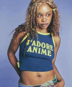 New Girl Order NEW IN J'ADORE CONTRAST BINDING VEST